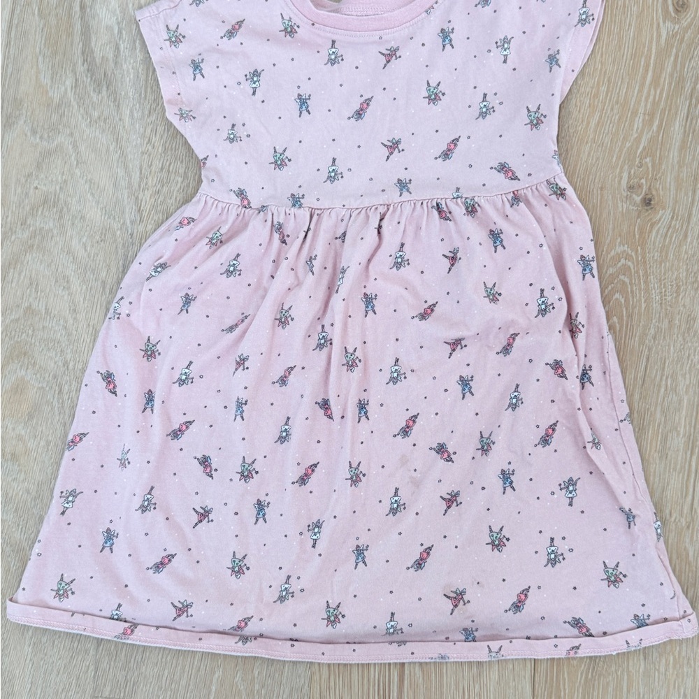 Old Navy Pink Sundress with Cap Sleeves and Crew Neck